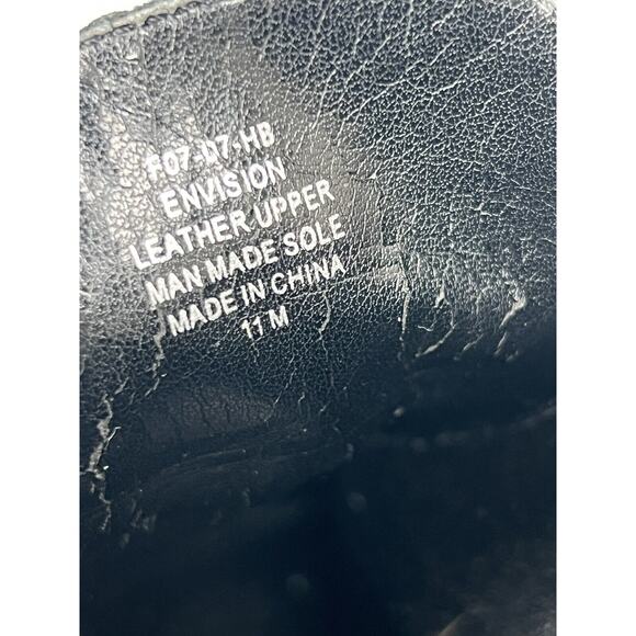 Aerosoles Envision Ankle Bootie Women's 11M Black Leather Faux Fur Trim Lace Up - Picture 10 of 10